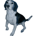 download Beagle Small Version clipart image with 180 hue color