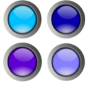 download Round Buttons 1 clipart image with 315 hue color