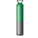 download Gas Cylinder Grey And Dark Green High Pressure For Argon clipart image with 45 hue color