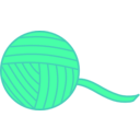 download Pink Ball Of Yarn clipart image with 180 hue color