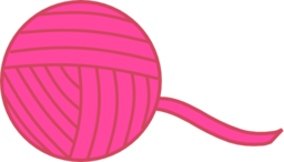 Pink Ball Of Yarn