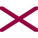 download Flag Of Alabama clipart image with 315 hue color