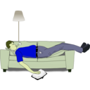 download Sleeping clipart image with 45 hue color