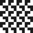download Tromino Tessellation clipart image with 180 hue color