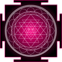 download Sri Yantra clipart image with 90 hue color