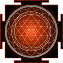 download Sri Yantra clipart image with 135 hue color