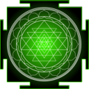 download Sri Yantra clipart image with 225 hue color