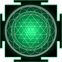download Sri Yantra clipart image with 270 hue color