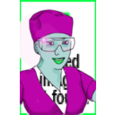 download Enrolled Scrub Nurse clipart image with 135 hue color