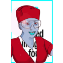 download Enrolled Scrub Nurse clipart image with 180 hue color