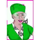 download Enrolled Scrub Nurse clipart image with 315 hue color