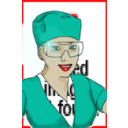 download Enrolled Scrub Nurse clipart image with 0 hue color