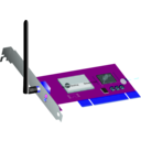download Wifi Pci Card clipart image with 180 hue color