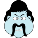 download Angry Man clipart image with 180 hue color