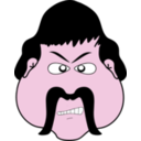 download Angry Man clipart image with 315 hue color