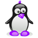 download Tux clipart image with 225 hue color