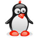 download Tux clipart image with 315 hue color