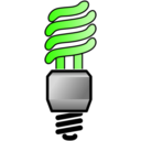 download Energy Saver Lightbulb On clipart image with 45 hue color