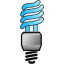 download Energy Saver Lightbulb On clipart image with 135 hue color