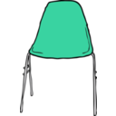 download Modern Chair Front clipart image with 135 hue color