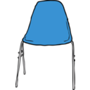 download Modern Chair Front clipart image with 180 hue color