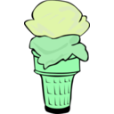 download Fast Food Desserts Ice Cream Cone Double clipart image with 90 hue color