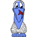 download Pelican clipart image with 180 hue color