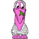 download Pelican clipart image with 270 hue color