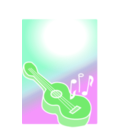 download Guitar clipart image with 90 hue color