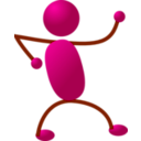 download Stickman clipart image with 135 hue color