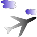 download Plane Icon clipart image with 45 hue color