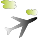 download Plane Icon clipart image with 225 hue color