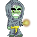 download Necromancer Chibi clipart image with 90 hue color