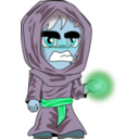 download Necromancer Chibi clipart image with 180 hue color