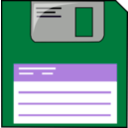download Floppy clipart image with 270 hue color