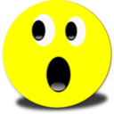 download Frightened Smiley Pink Emoticon clipart image with 90 hue color