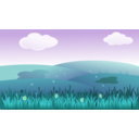 download Landscape clipart image with 90 hue color