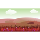 download Landscape clipart image with 270 hue color