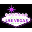 download Las Vegas Sign clipart image with 270 hue color