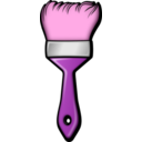 download Brush clipart image with 270 hue color