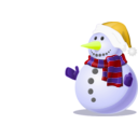 download Snowman Shaded clipart image with 45 hue color