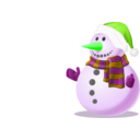download Snowman Shaded clipart image with 90 hue color