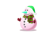 download Snowman Shaded clipart image with 135 hue color