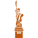 download New York Statue Of Liberty clipart image with 180 hue color