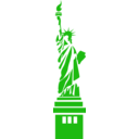 download New York Statue Of Liberty clipart image with 270 hue color