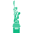 download New York Statue Of Liberty clipart image with 315 hue color