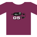 download T Shirt clipart image with 270 hue color