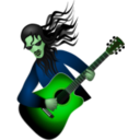 download Guitar Dude clipart image with 90 hue color