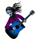 download Guitar Dude clipart image with 180 hue color