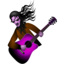 download Guitar Dude clipart image with 270 hue color